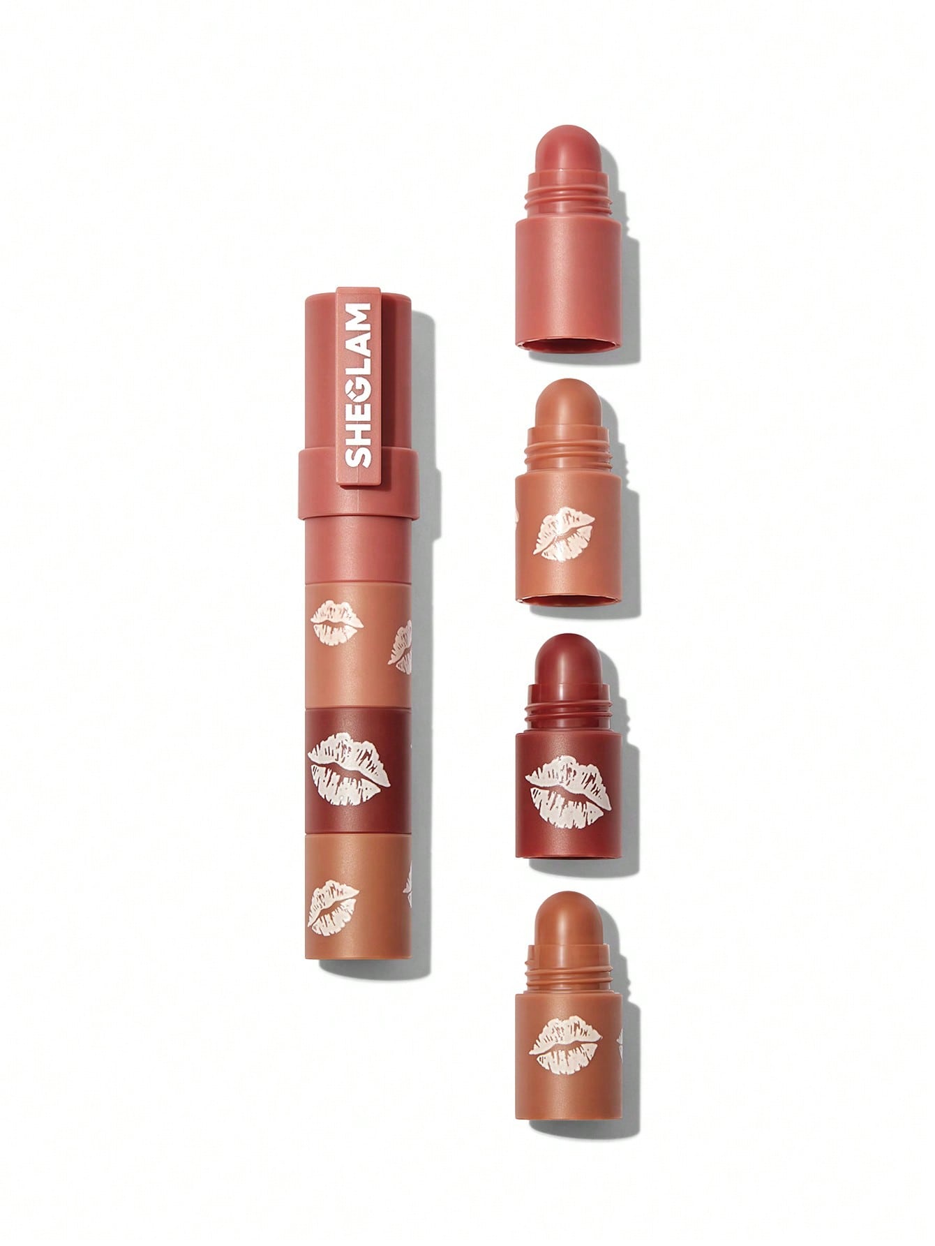 SHEGLAM Mega Lip Stacks-Nude-Bare Stack