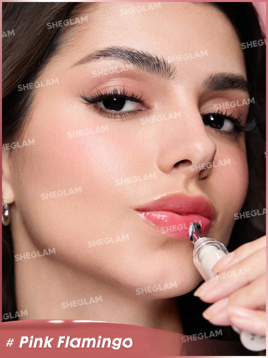 SHEGLAM Booster Shine Plumping Lip Gloss-Pink Flamingo
