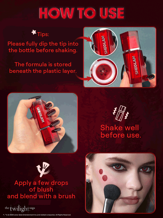 The Twilight Saga X SHEGLAM Forbidden Love Liquid Blush