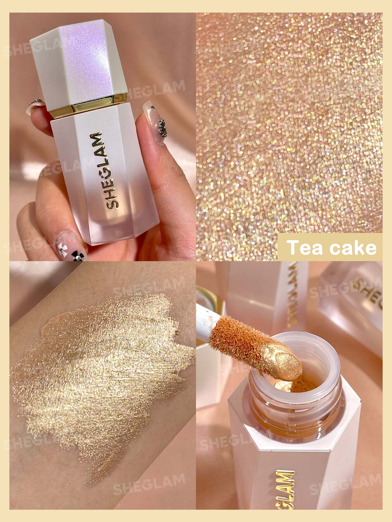 SHEGLAM Glow Bloom Liquid Highlighter-Tea Cake