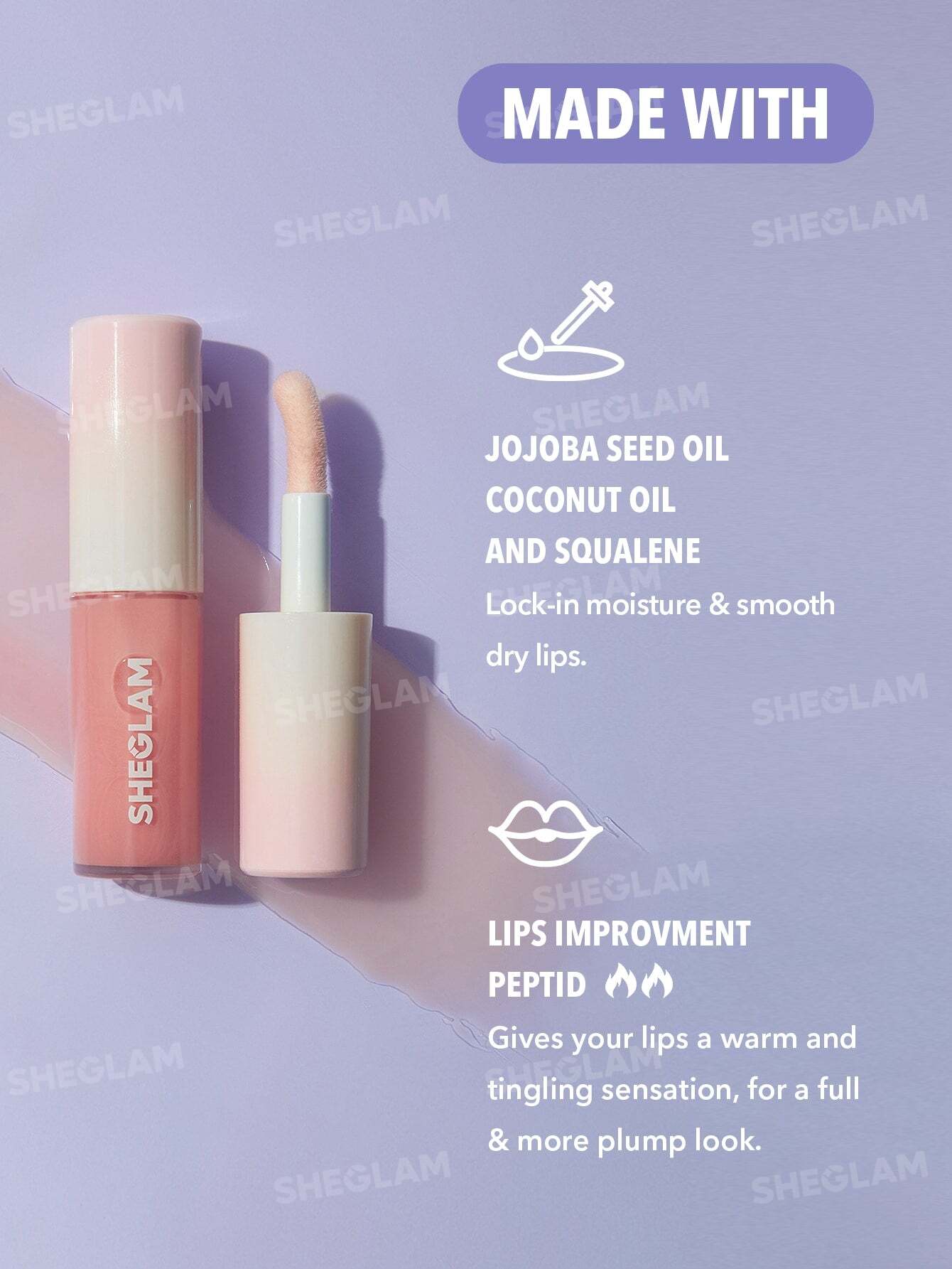 SHEGLAM Hot Goss Plumping Lip Gloss-Oh Em Gee