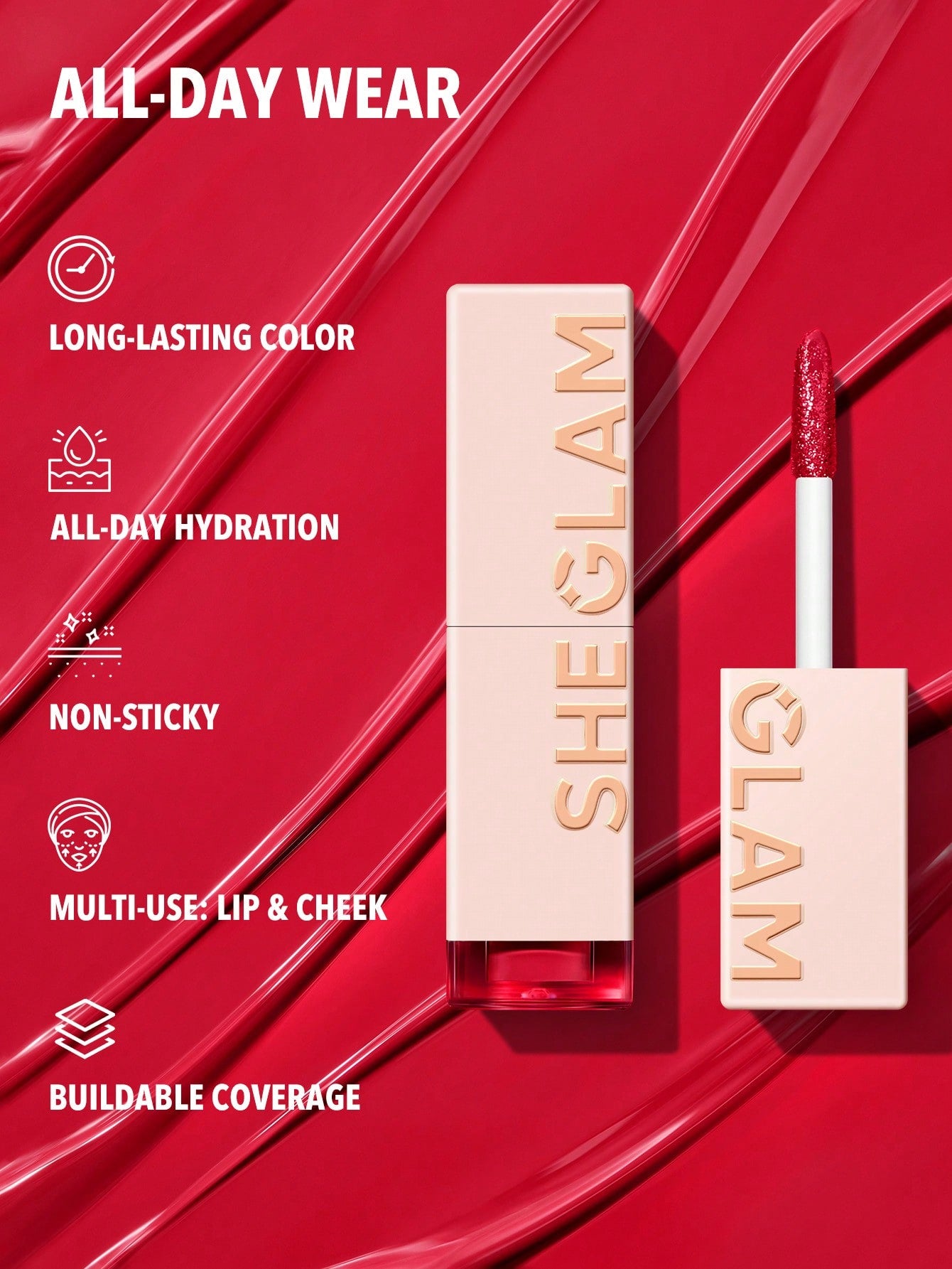SHEGLAM Take A Hint Lip Tint-Love On Tap