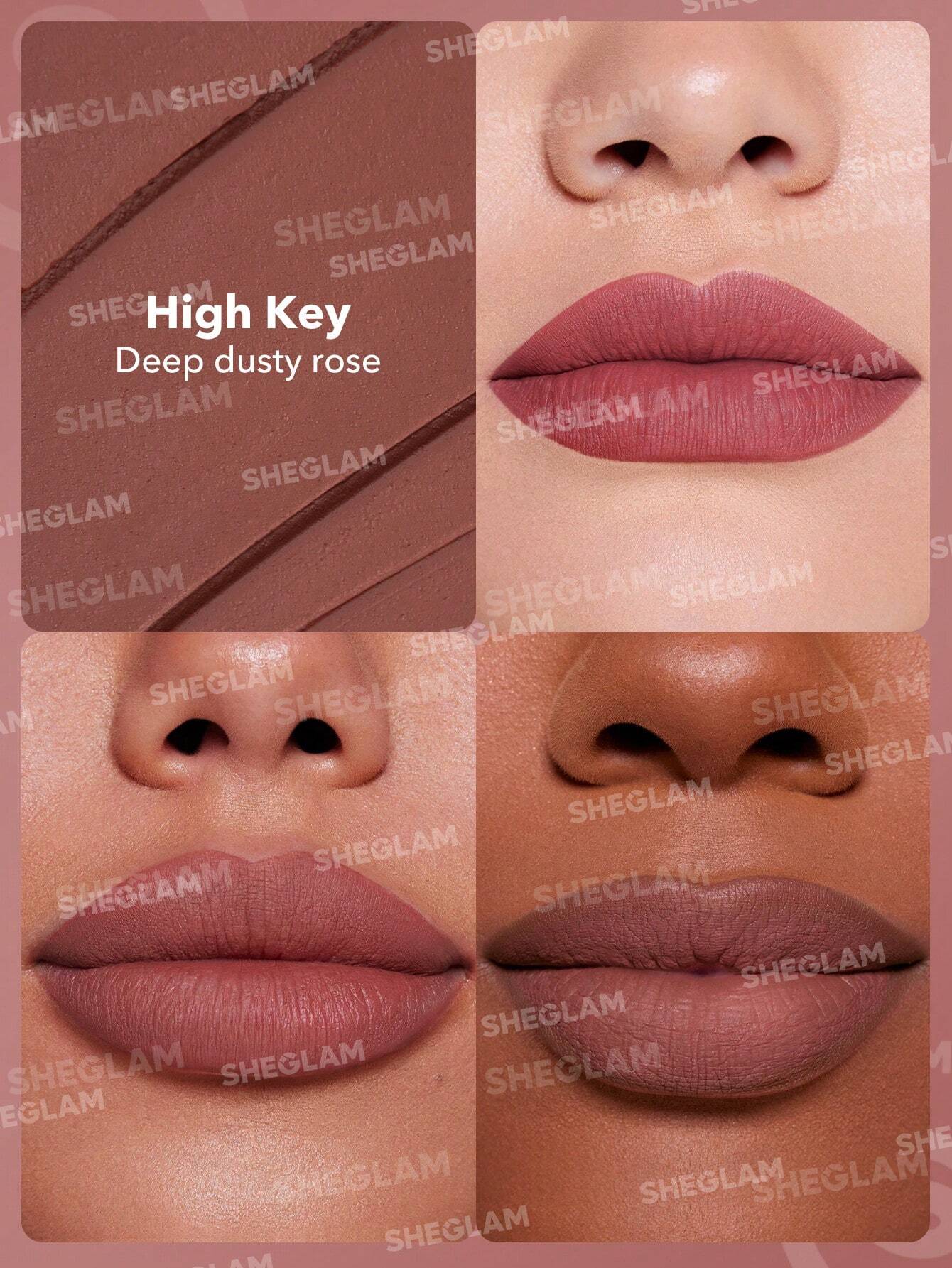 SHEGLAM Dynamatte Boom Long Lasting Matte Lipstick-High Key