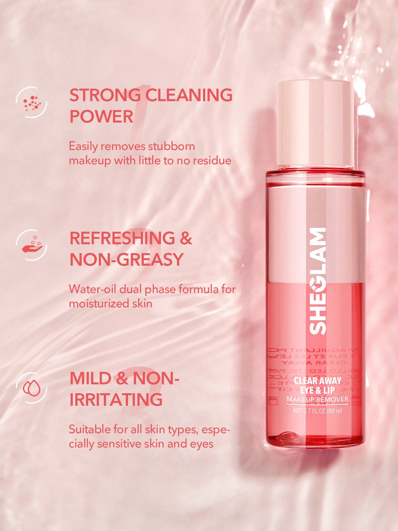 SHEGLAM Clear Away Eye & Lip Makeup Remover-Clear Away