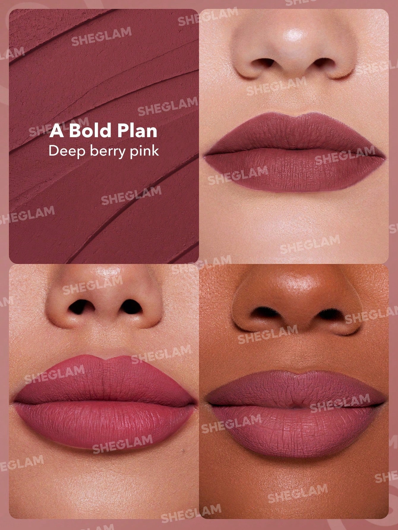SHEGLAM Dynamatte Boom Long Lasting Matte Lipstick-A Bold Plan