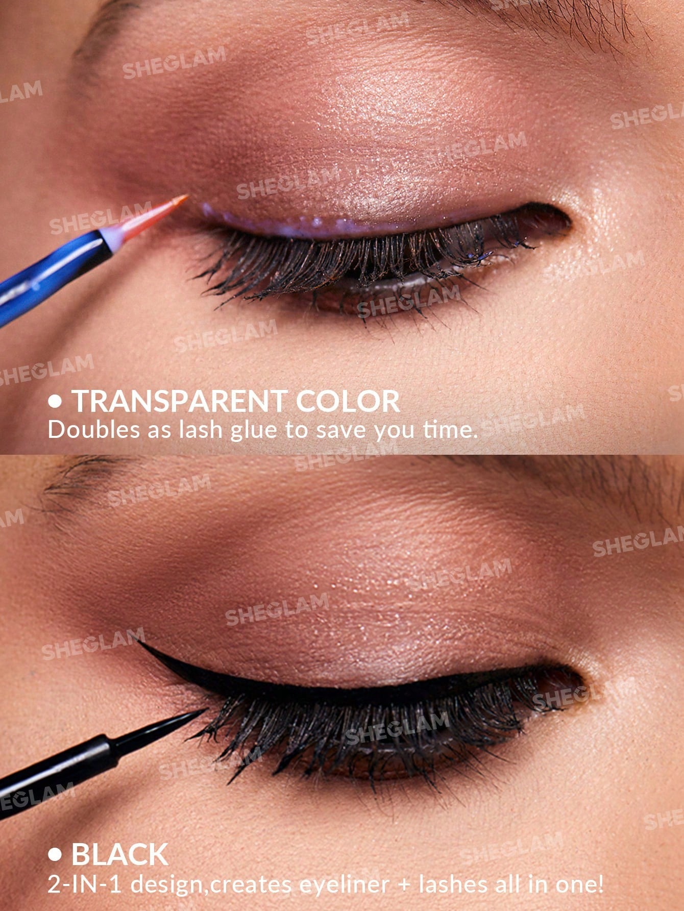 SHEGLAM All Eyes On You Eyelash Glue Liner-Clear-Waterproof