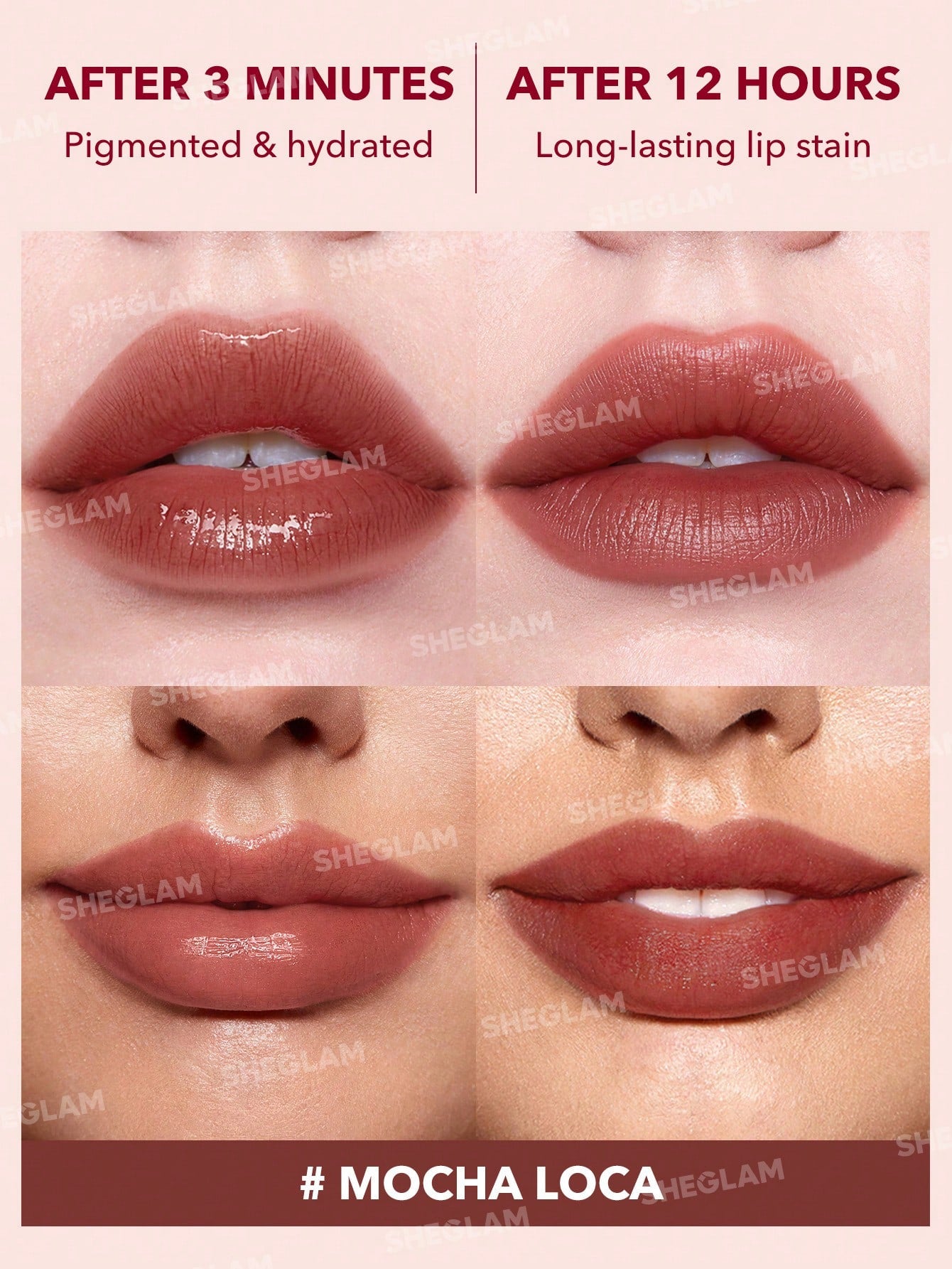 SHEGLAM Take A Hint Lip Tint-Mocha Loca