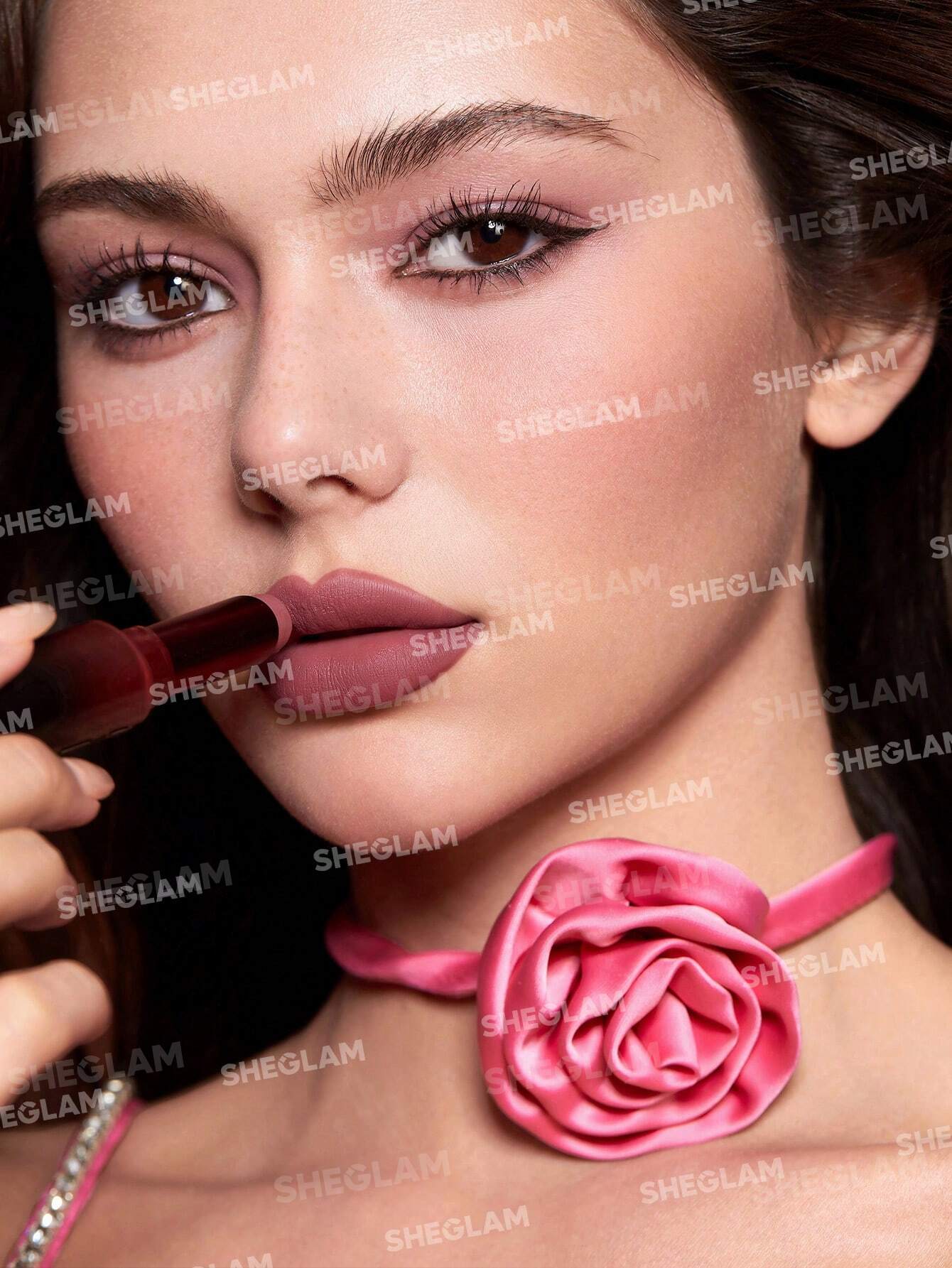 SHEGLAM Dynamatte Boom Long-Lasting Matte Lipstick-Cherish You (Ember Rose Ver.)