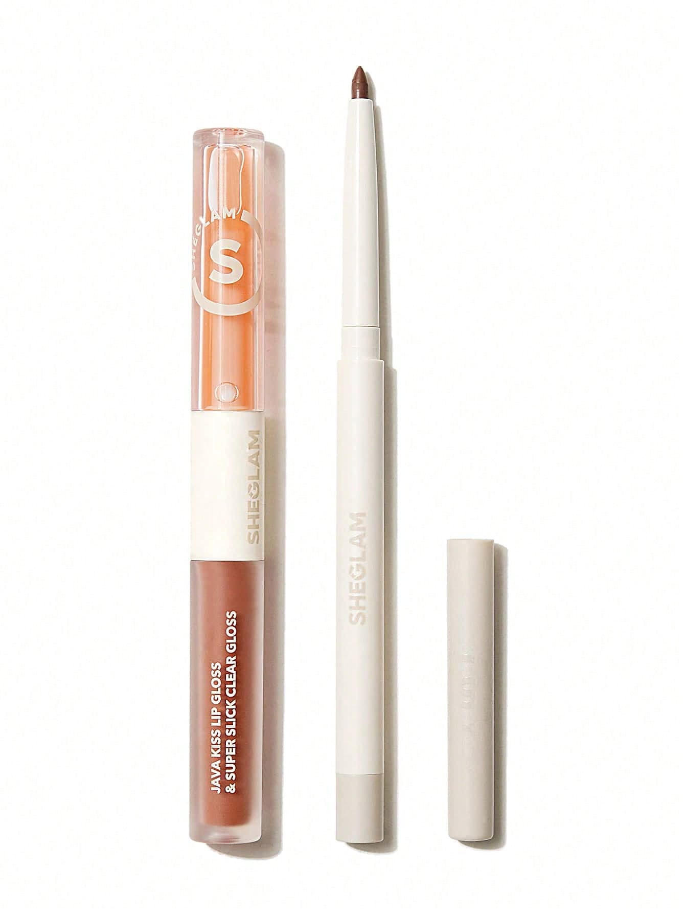 SHEGLAM Soft 90's Glam Lip Liner And Lip Duo Set-Pouty Nude