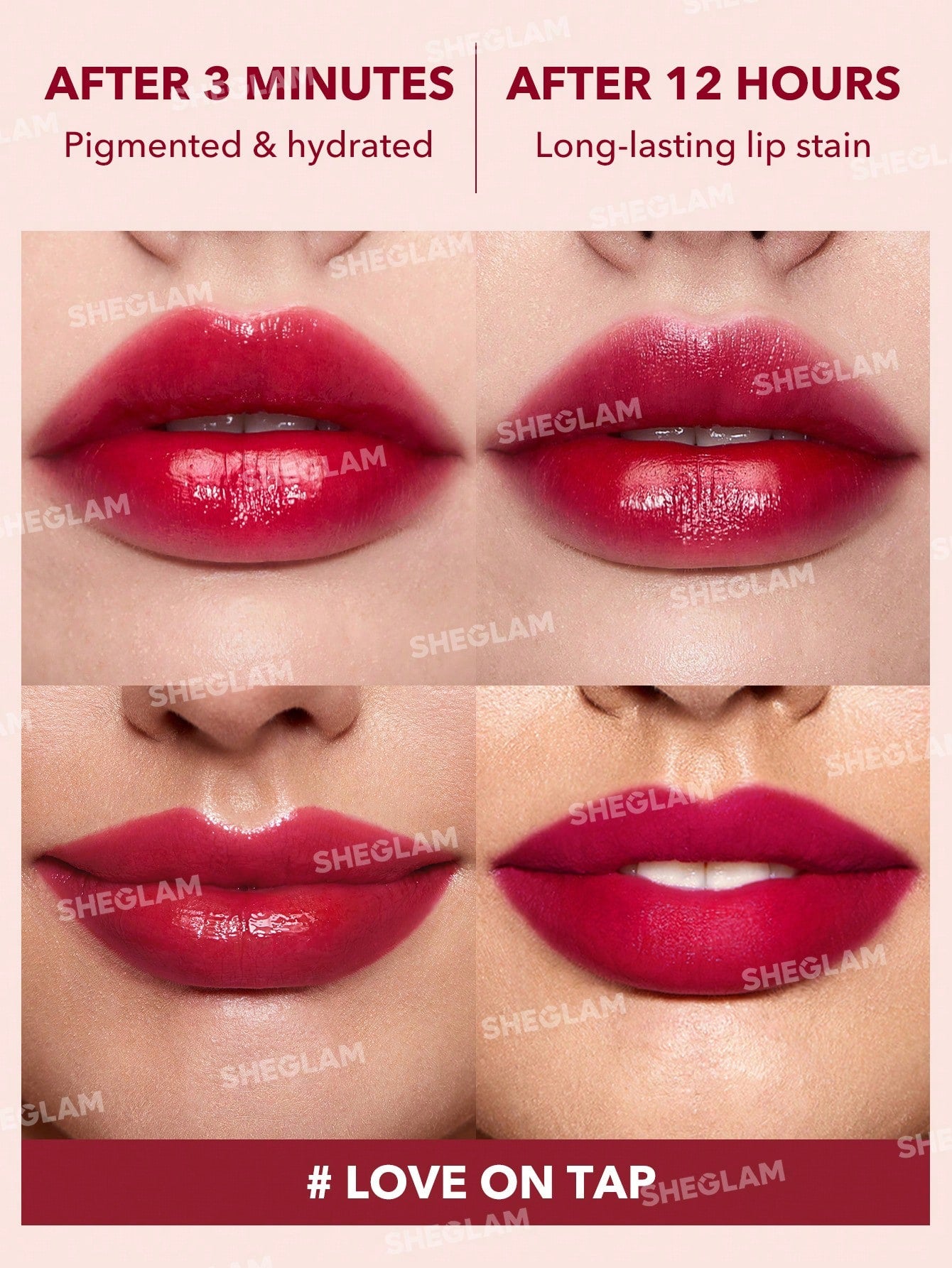SHEGLAM Take A Hint Lip Tint-Love On Tap