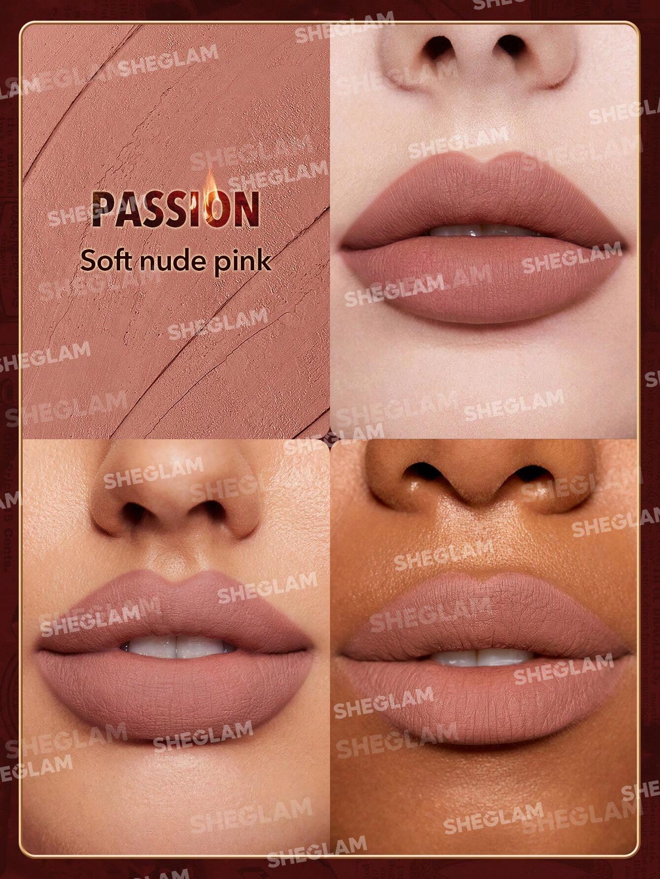 SHEGLAM Dynamatte Boom Long-Lasting Matte Lipstick-Passion (Ember Rose Ver.)