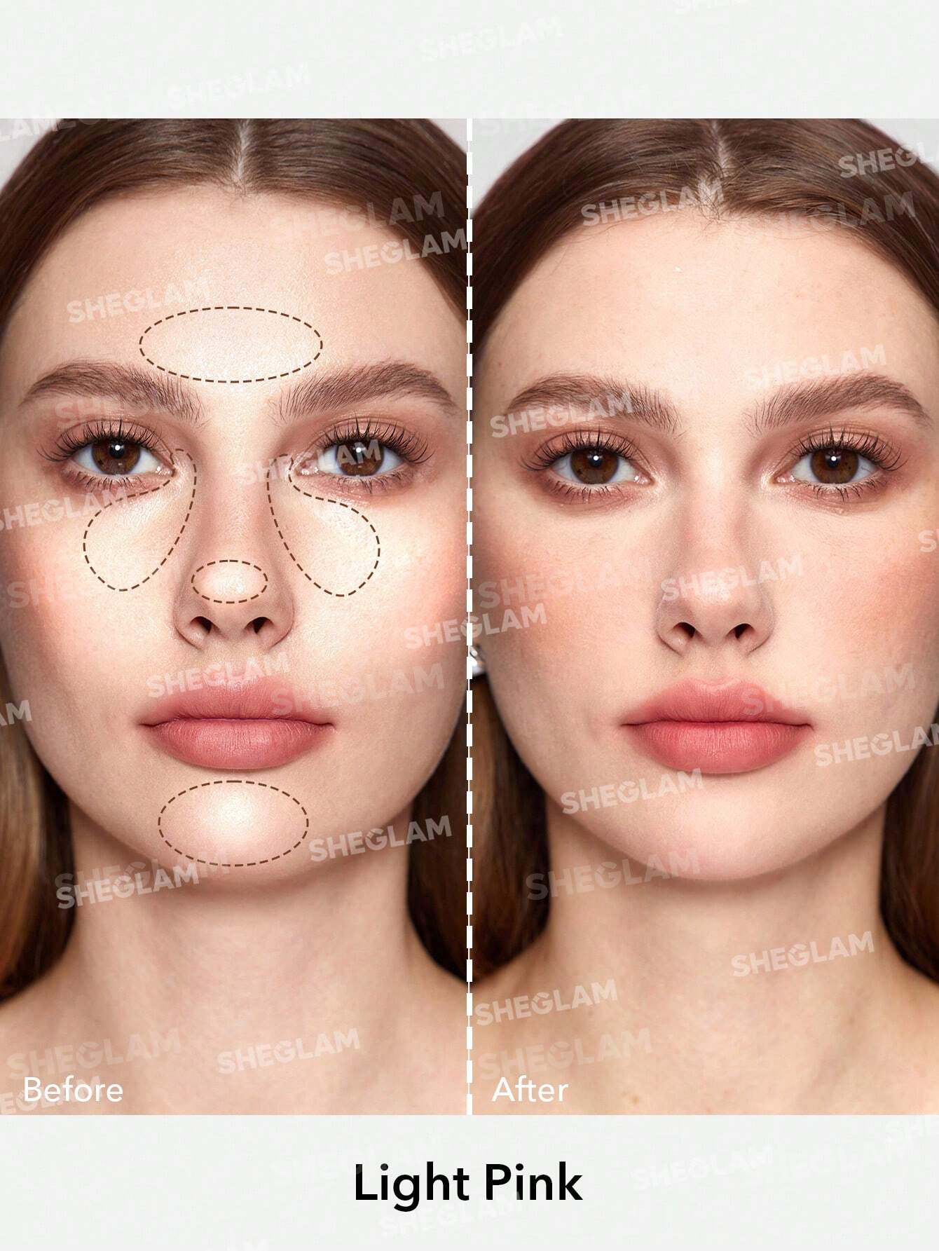 SHEGLAM Baked Glow Setting Powder-Light Pink