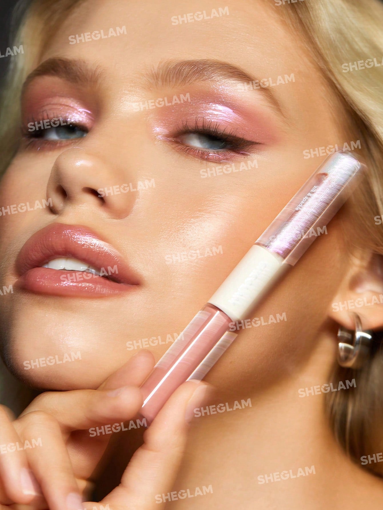 SHEGLAM Silk & Sparkle Double Ended Liquid Eyeshadow-Rose