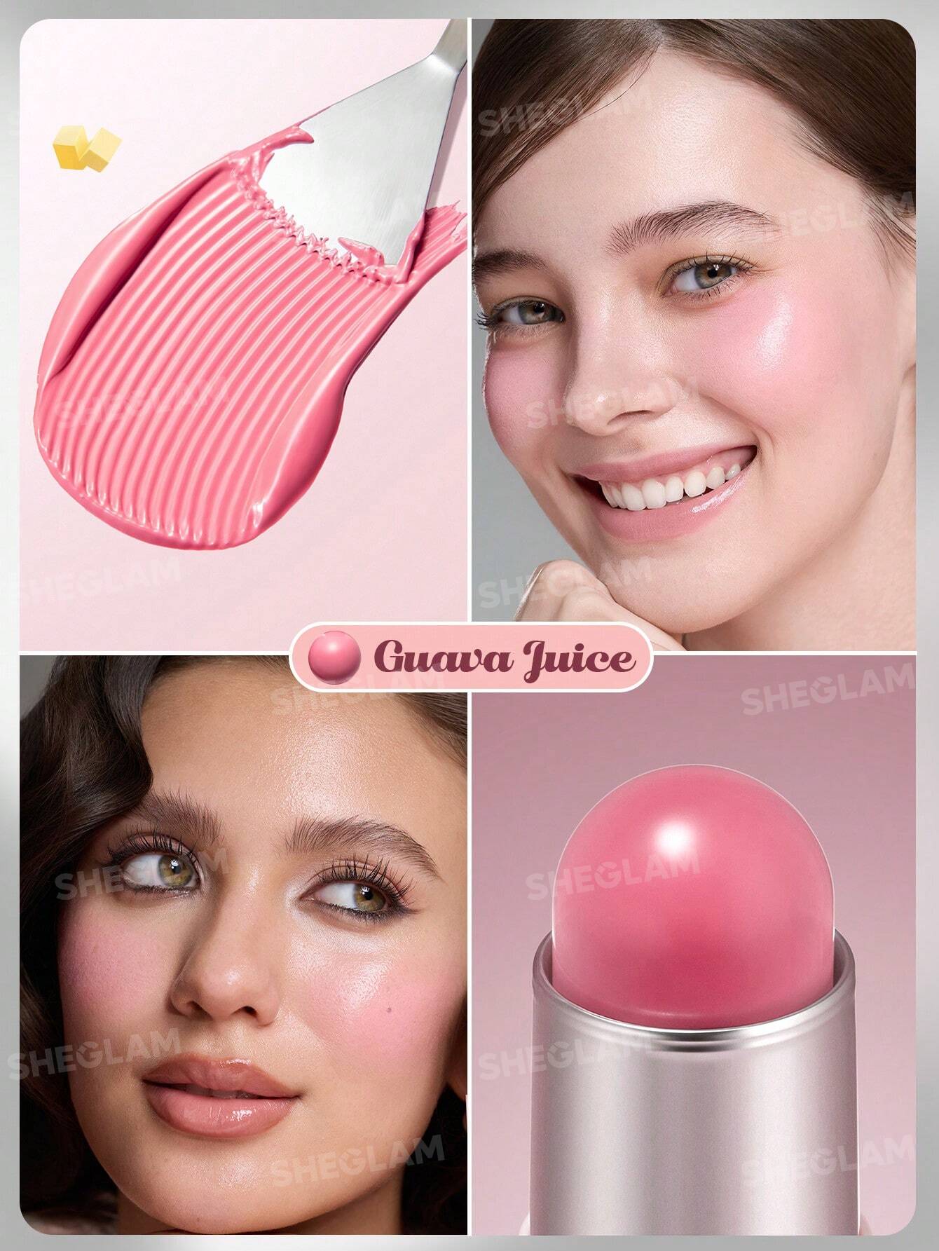 SHEGLAM Buttery Bliss Blush Stick-Guava Juice