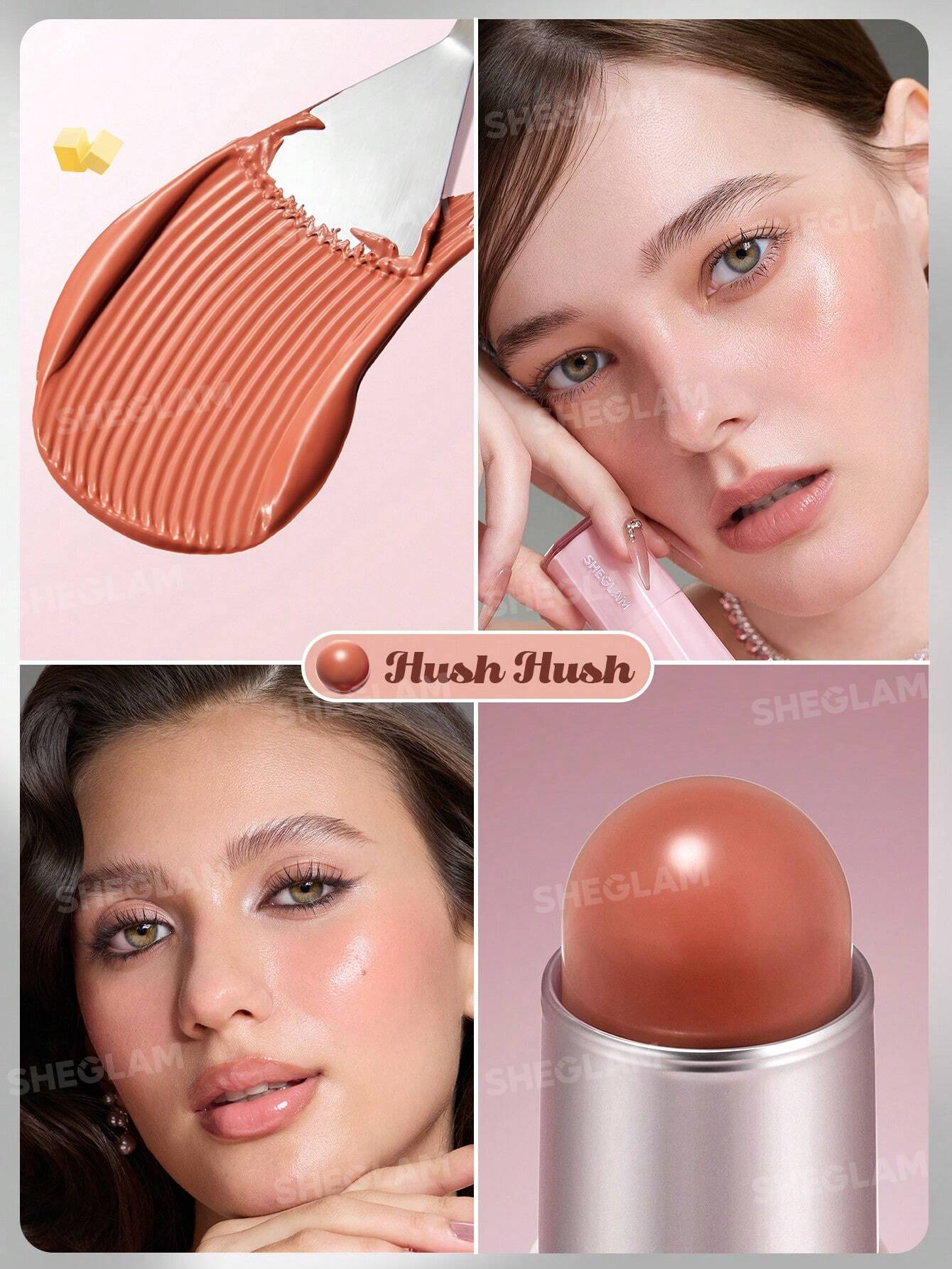 SHEGLAM Buttery Bliss Blush Stick-Hush Hush