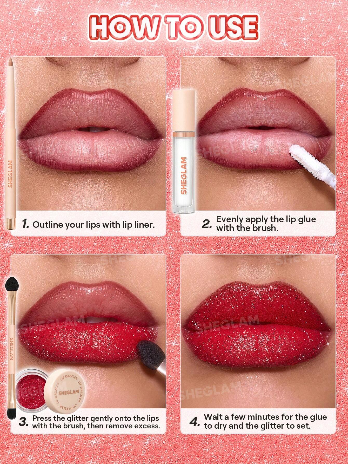 SHEGLAM Lip Dazzler Glitter Kit-Final Act Lip