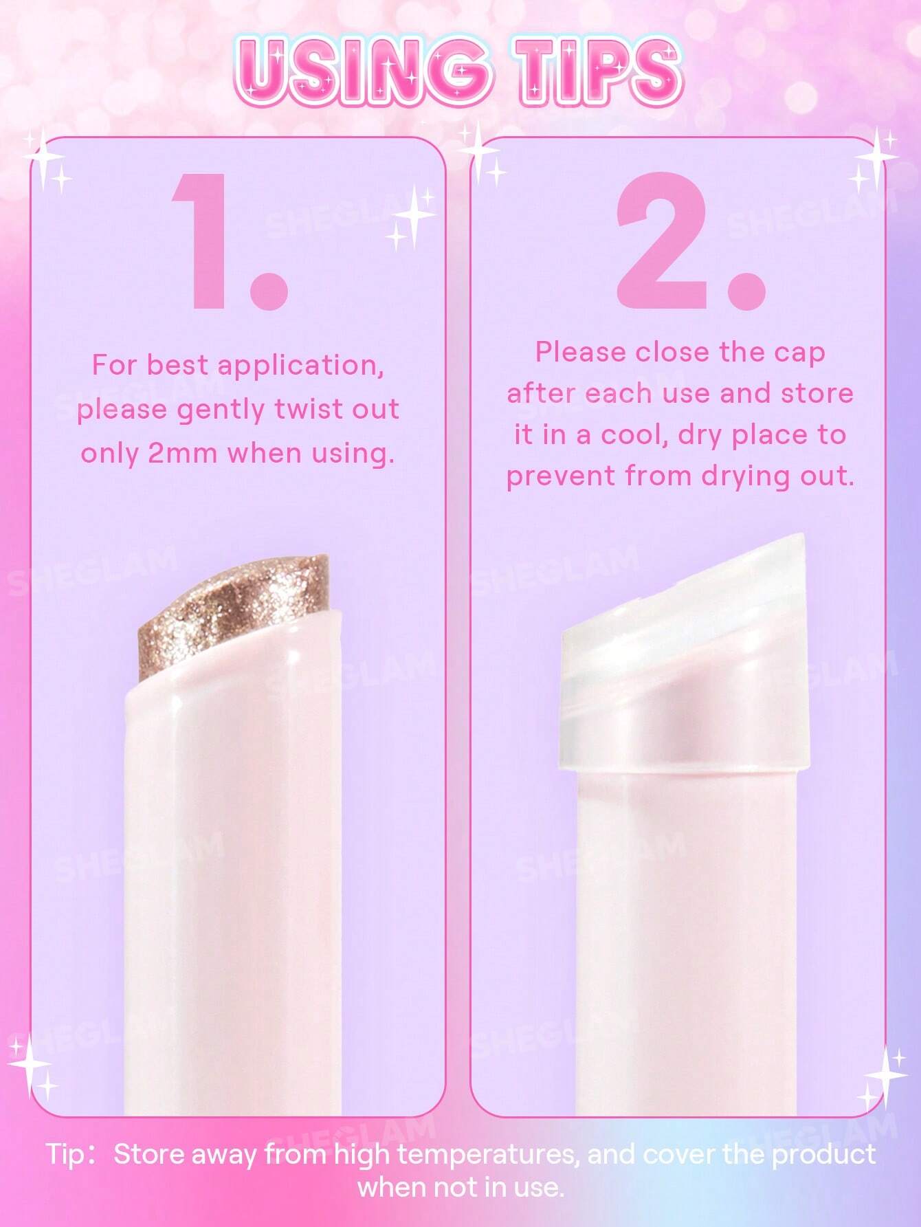 SHEGLAM Crystal Jelly Glaze Stick-Champagne Gleam