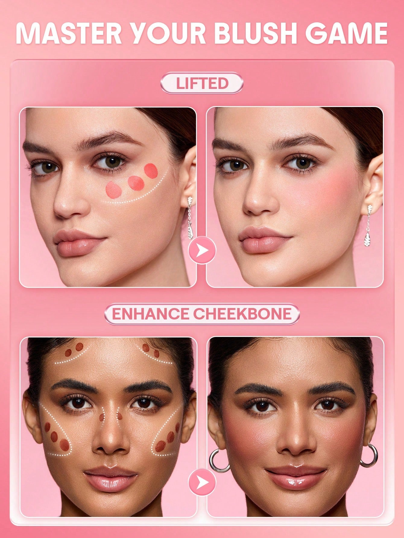 SHEGLAM Color Liquid Blush Shimmer Finish-Love Cake