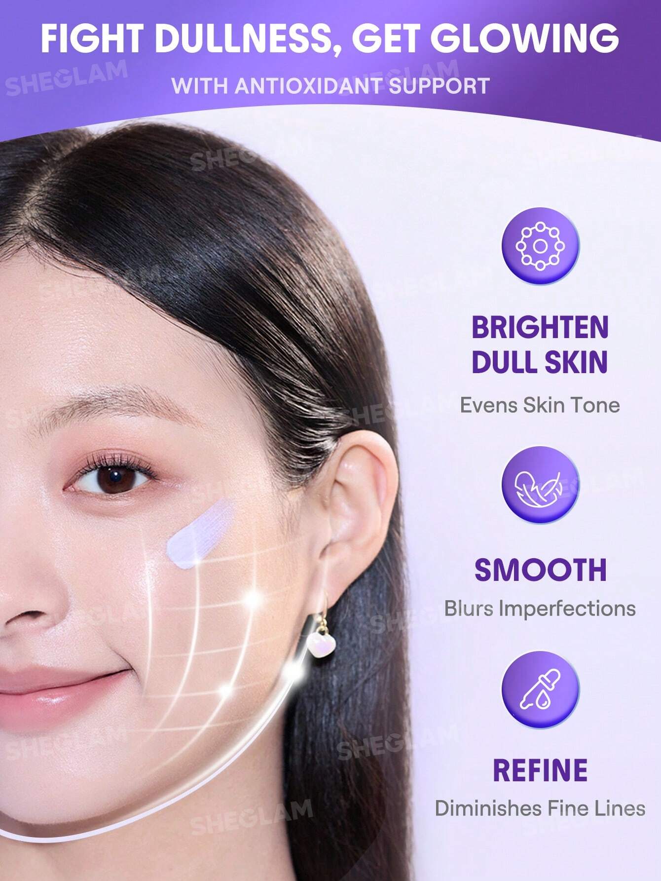 SHEGLAM Even Better Color Correcting Primer-Purple