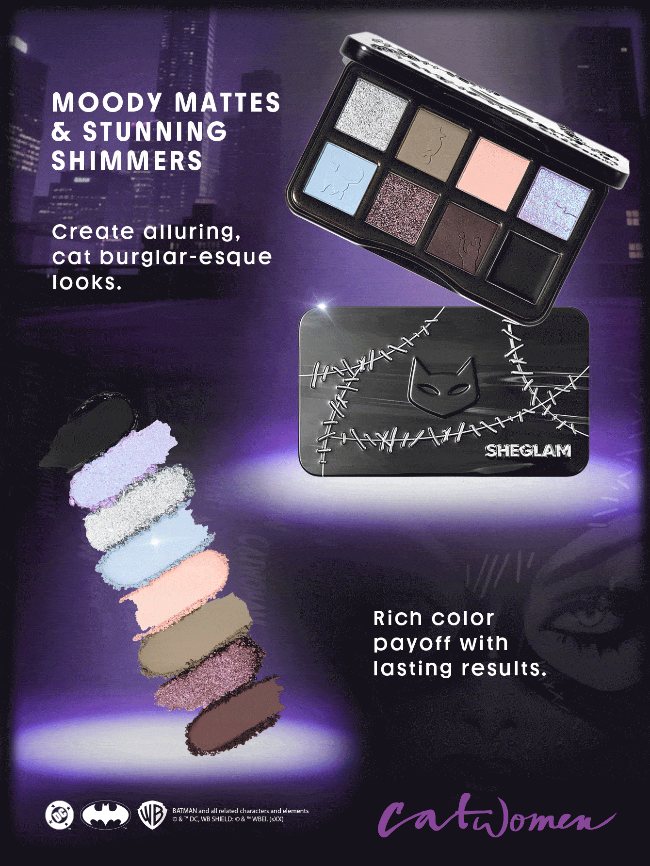 SHEGLAM Feline Fatale Palette-CATWOMAN™