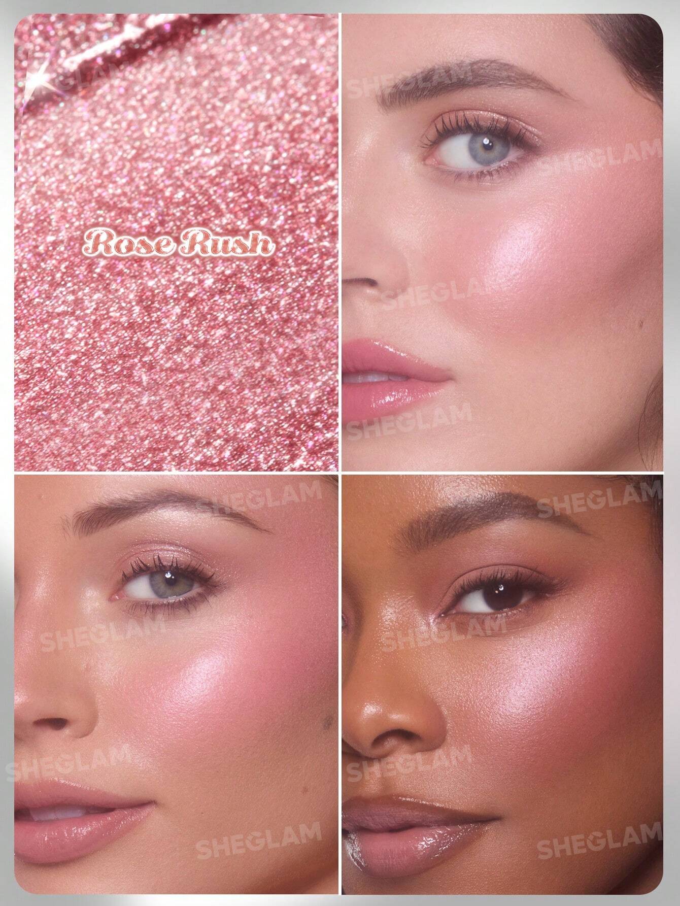 SHEGLAM Buttery Bling Highlight Stick-Rose Rush