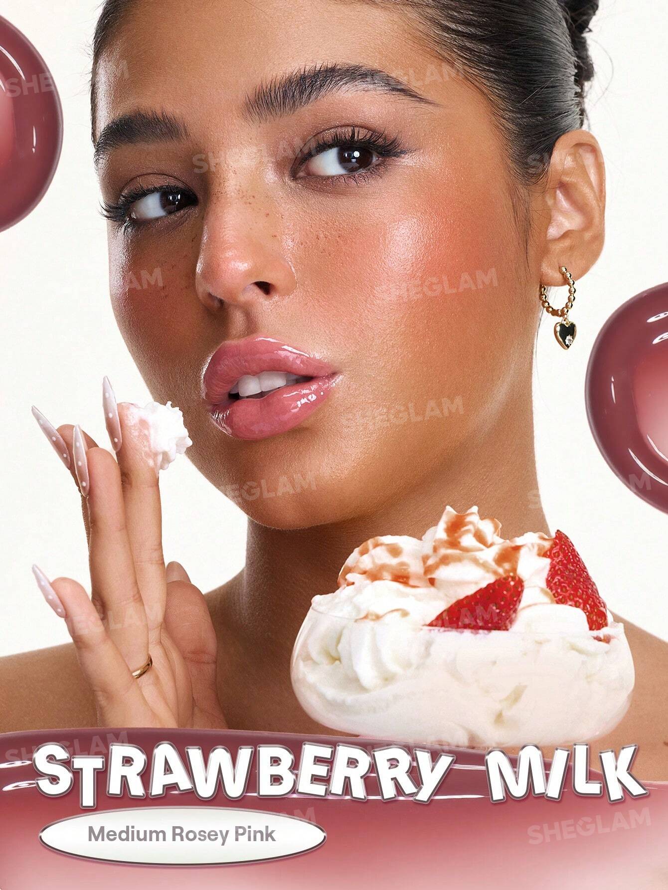 SHEGLAM Glass Lock Air Gloss-Strawberry Milk