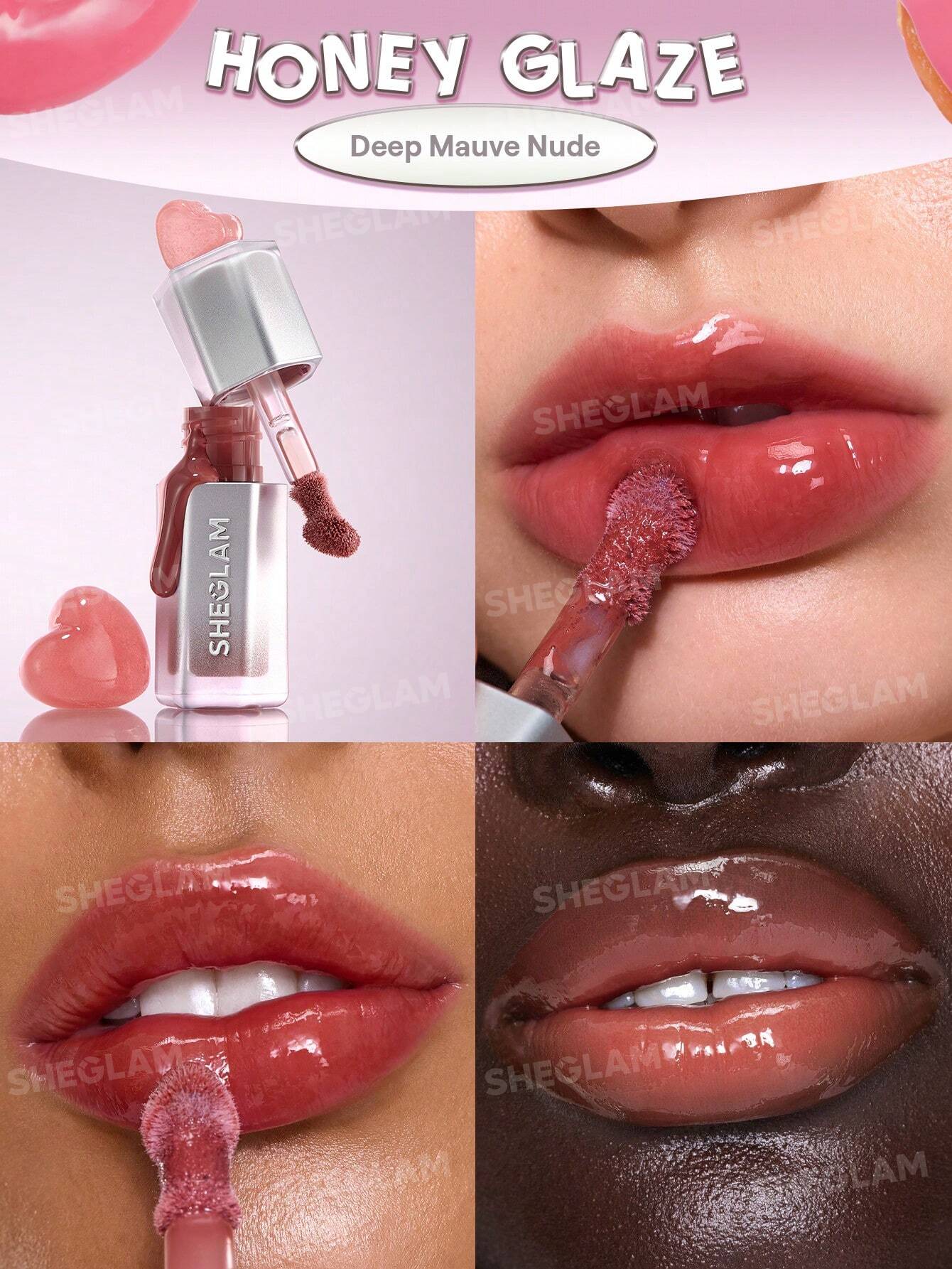SHEGLAM Glass Lock Air Gloss-Honey Glaze