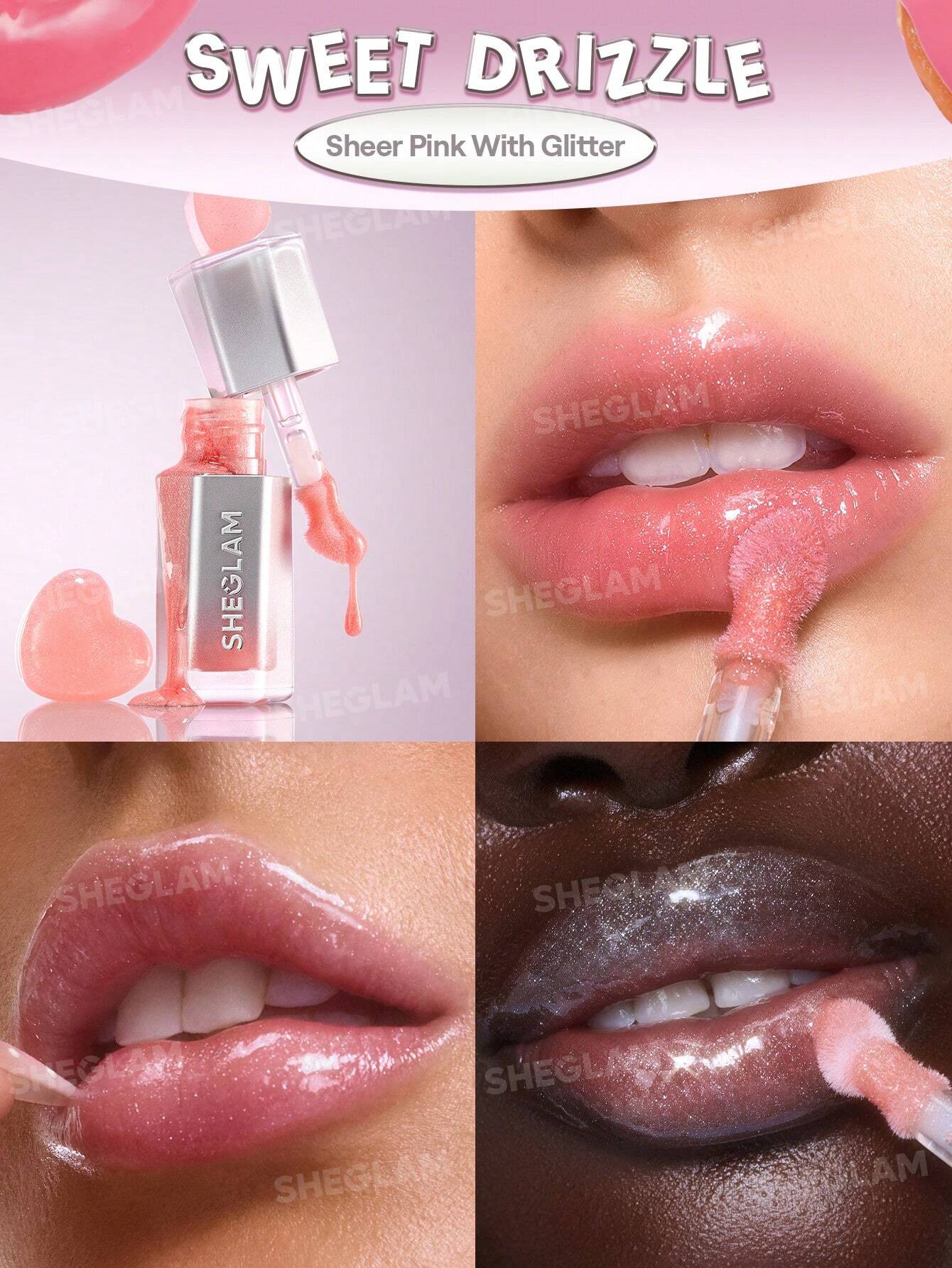 SHEGLAM Glass Lock Air Gloss-Sweet Drizzle
