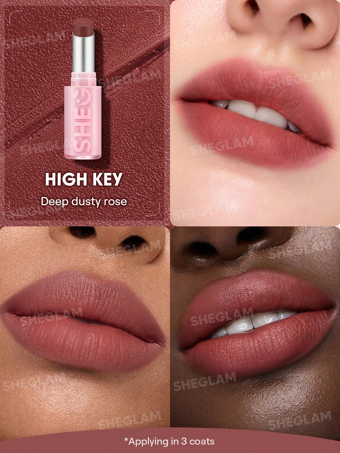 SHEGLAM Lip Veil Cushion Lightweight Lipstick-High Key