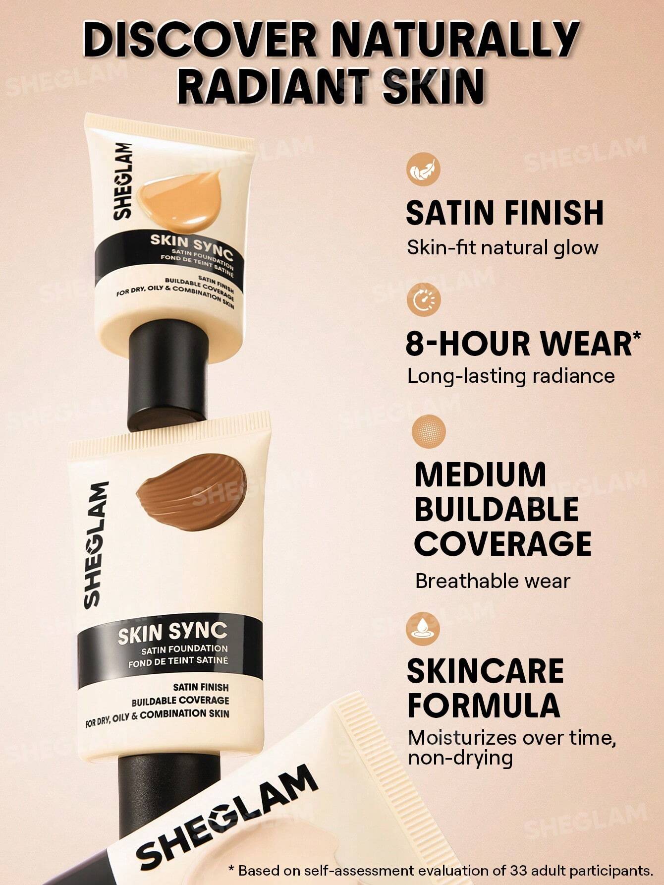 SHEGLAM Skin Sync Satin Foundation-Bamboo