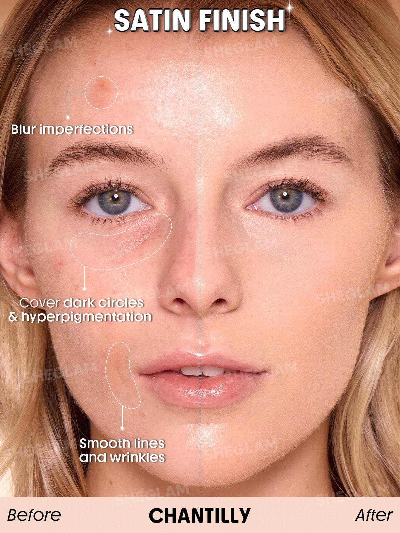 SHEGLAM Skin Sync Satin Foundation-Chantilly