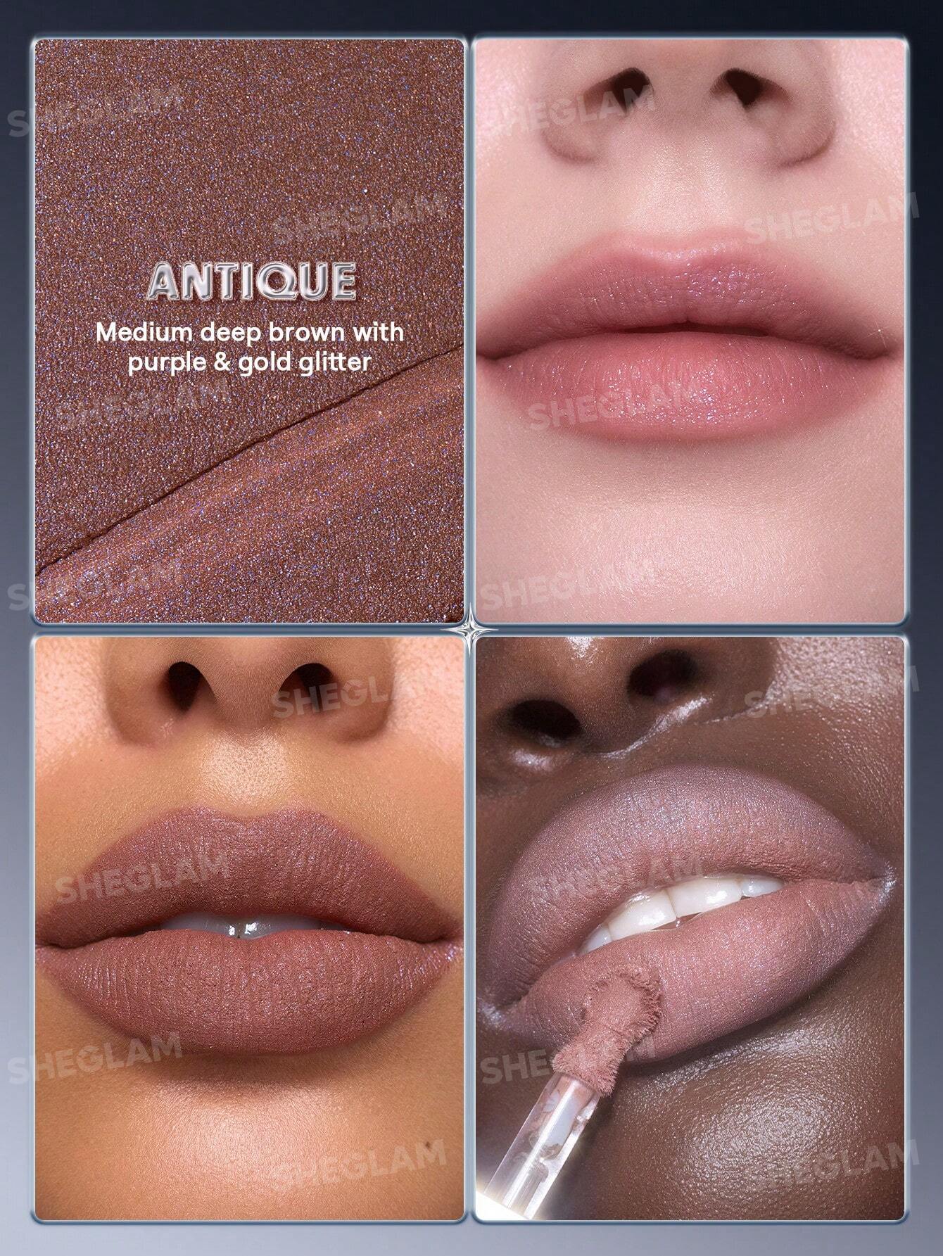 SHEGLAM Glitter Whip Liquid Lipstick-Antique