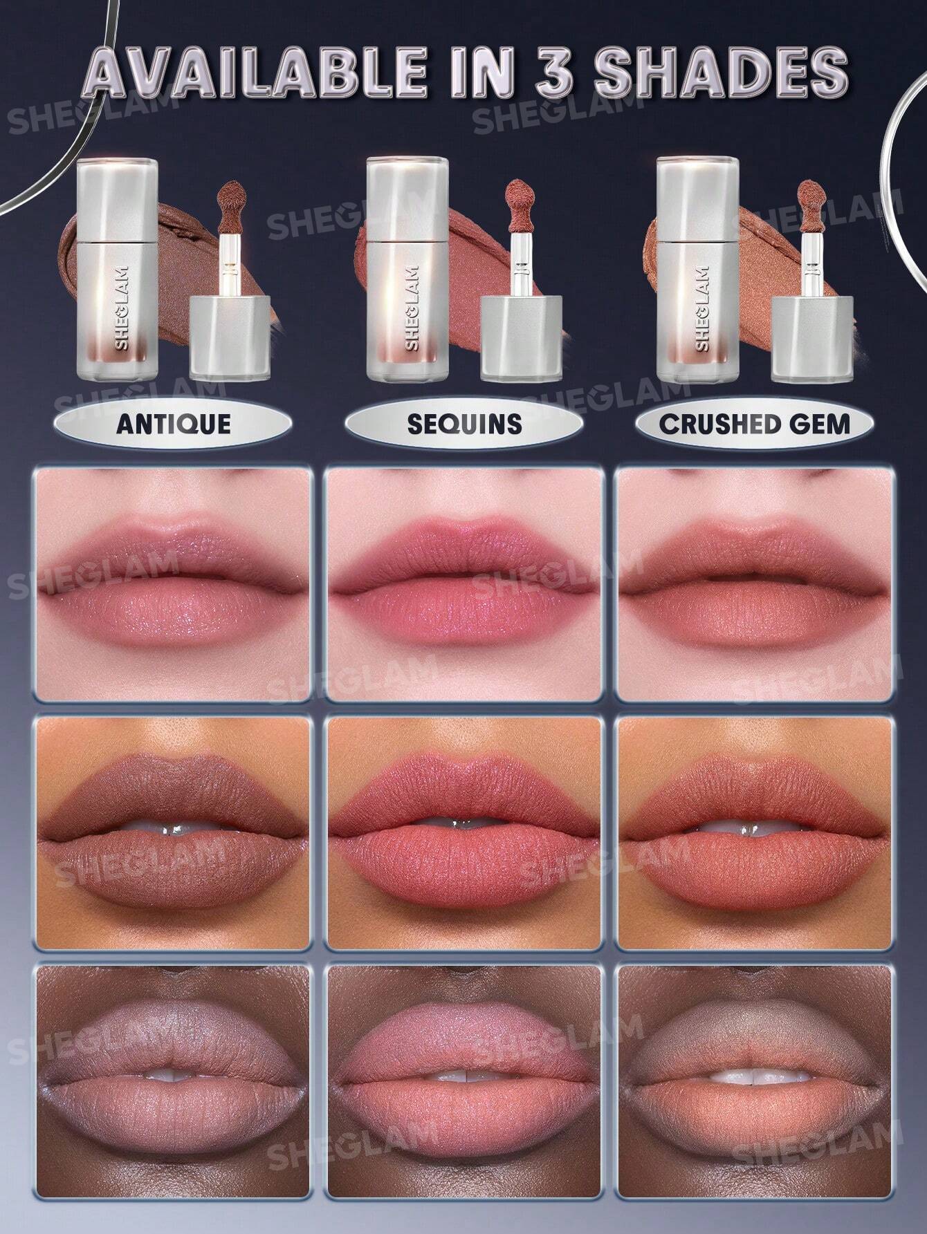 SHEGLAM Glitter Whip Liquid Lipstick-Sequins
