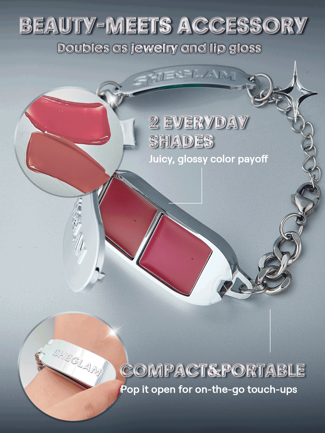 SHEGLAM Lip Link Mini Gloss Bracelet Palette