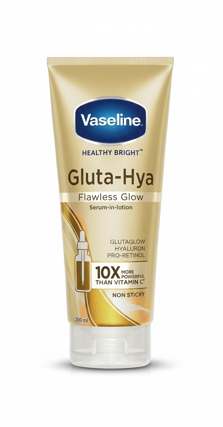 Vaseline Gluta-Hya Serum Burst Lotion Flawless Bright