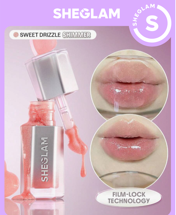SHEGLAM Glass Lock Air Gloss-Sweet Drizzle