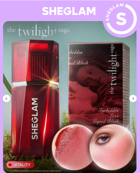 The Twilight Saga X SHEGLAM Forbidden Love Liquid Blush