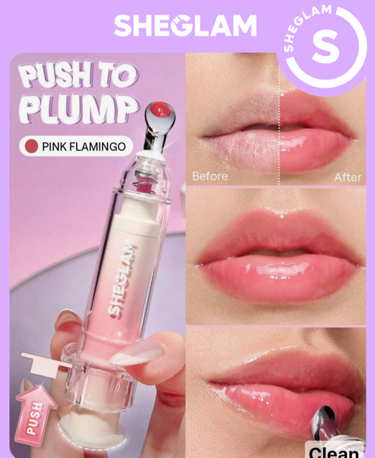 SHEGLAM Booster Shine Plumping Lip Gloss-Pink Flamingo