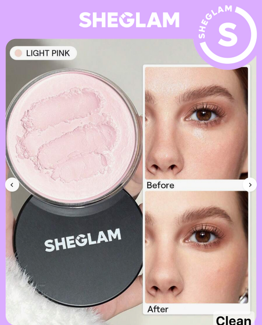 SHEGLAM Baked Glow Setting Powder-Light Pink