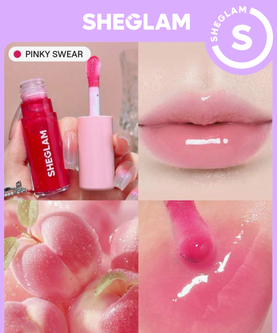 SHEGLAM Jelly Wow Tinted Lip Oil-Pinky Swear