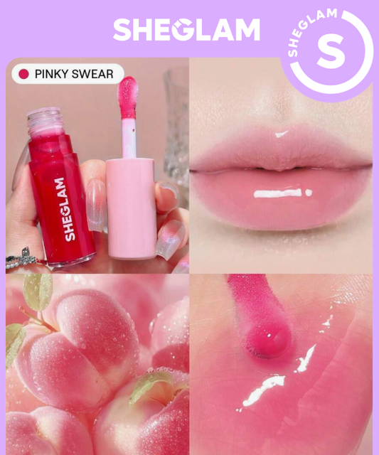 SHEGLAM Jelly Wow Tinted Lip Oil-Pinky Swear