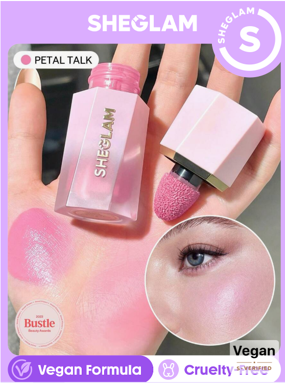 SHEGLAM Color Bloom Liquid Blush-Petal Talk