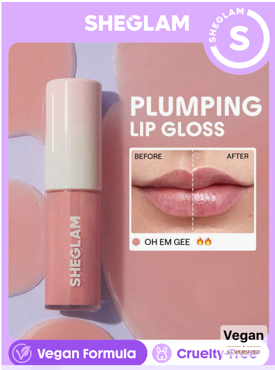 SHEGLAM Hot Goss Plumping Lip Gloss-Oh Em Gee