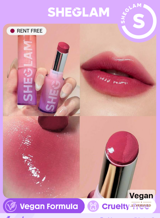 SHEGLAM Mirror Kiss High-Shine Lipstick-Rent Free