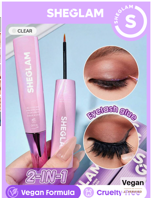 SHEGLAM All Eyes On You Eyelash Glue Liner-Clear-Waterproof
