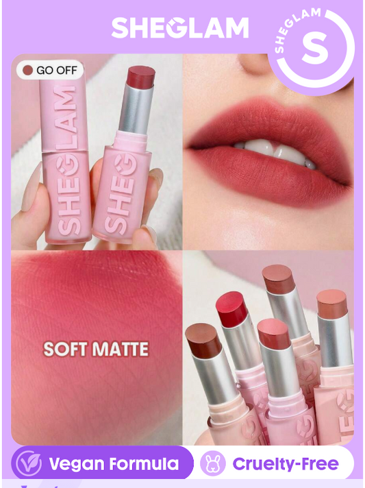 SHEGLAM Lip Veil Cushion Lightweight Lipstick-Go Off