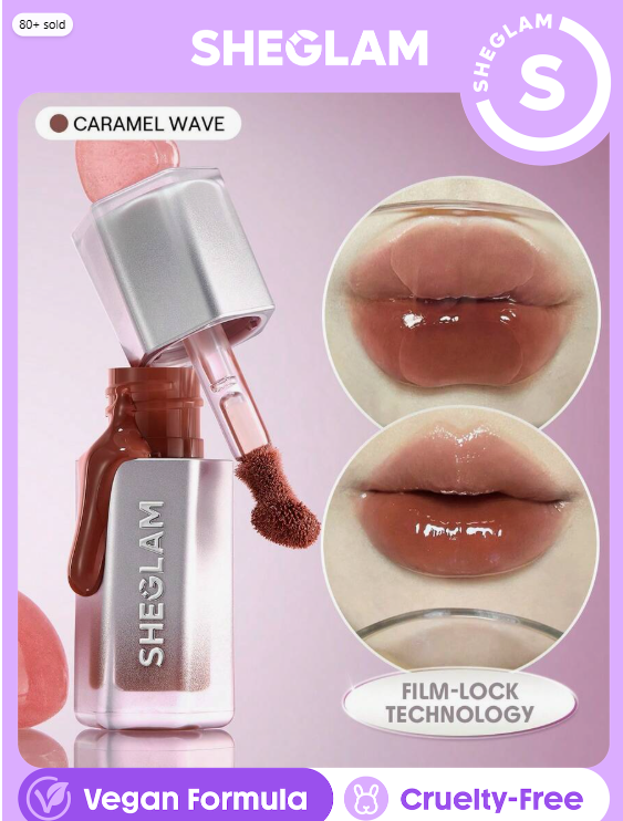 SHEGLAM Glass Lock Air Gloss-Caramel Wave