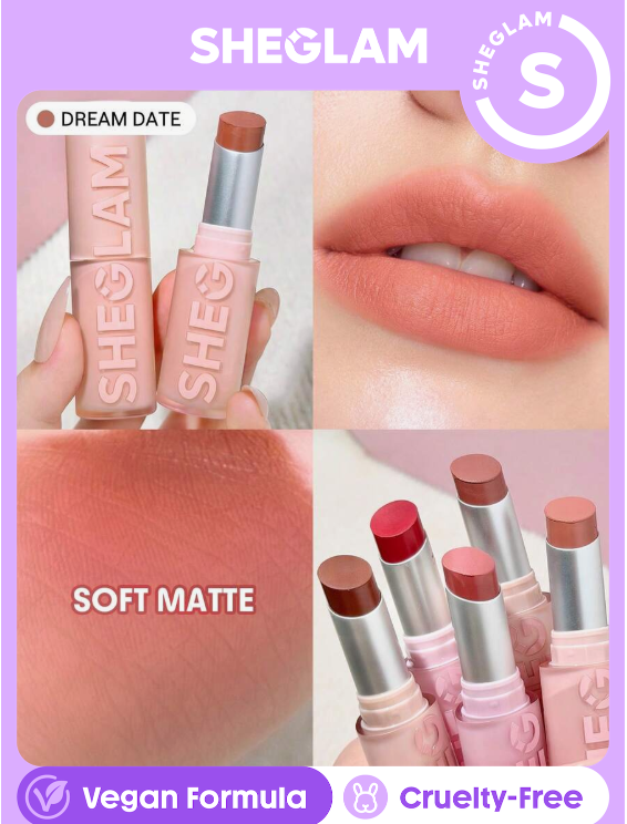 SHEGLAM Lip Veil Cushion Lightweight Lipstick-Dream Date