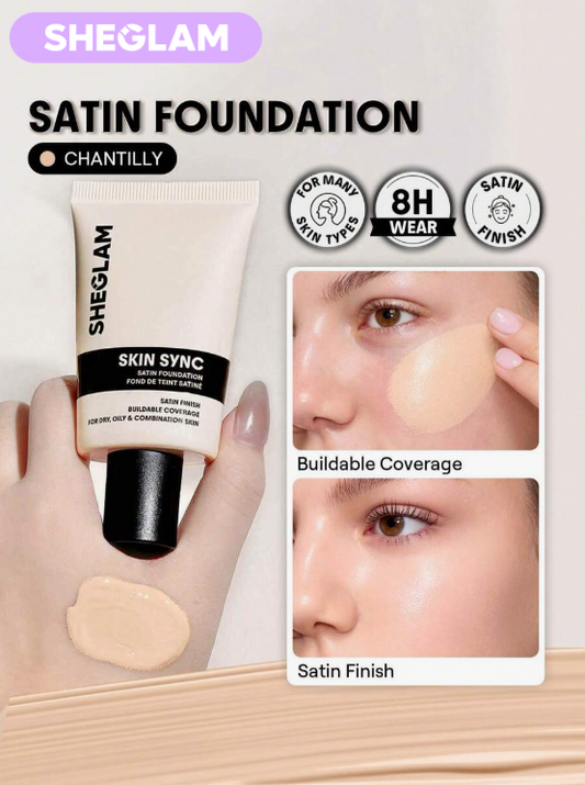 SHEGLAM Skin Sync Satin Foundation-Chantilly