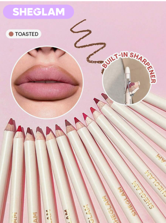 SHEGLAM Lip Facts Lip Liner-Toasted